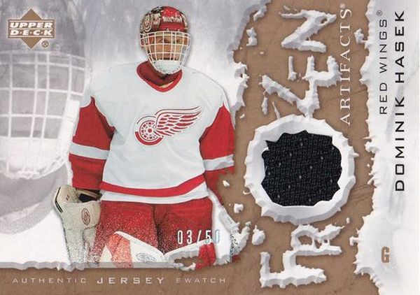 jersey karta DOMINIK HAŠEK 07-08 Artifacts Frozen Artifacts Gold /50